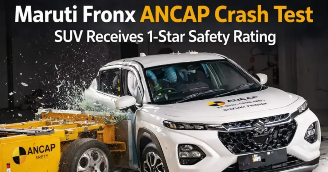 Maruti Fronx ANCAP Crash Test: SUV Gets 1-Star Safety Rating
