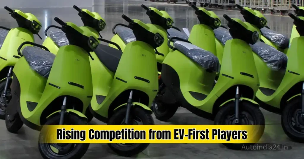 Ola Electric Market Share Falls Sharply in 2025 as TVS, Bajaj Gain Ground