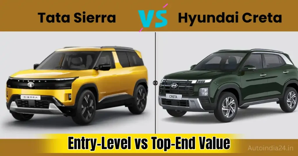 Tata Sierra vs Hyundai Creta: Which SUV Is Better for Indian Buyers?