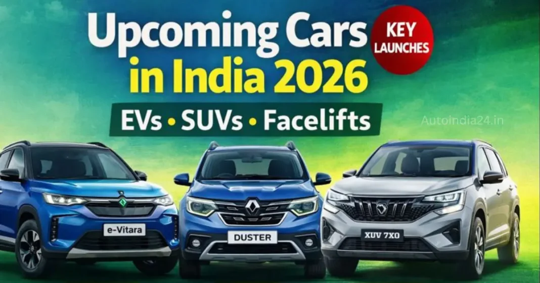 Upcoming Cars in India 2026: EVs, SUVs, and Key Launches to Watch