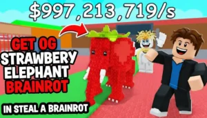 Get OG Strawberry Elephant Brainrot in Steal a Brainrot
