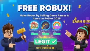 Robux by Creating and Selling Game Passes and Items