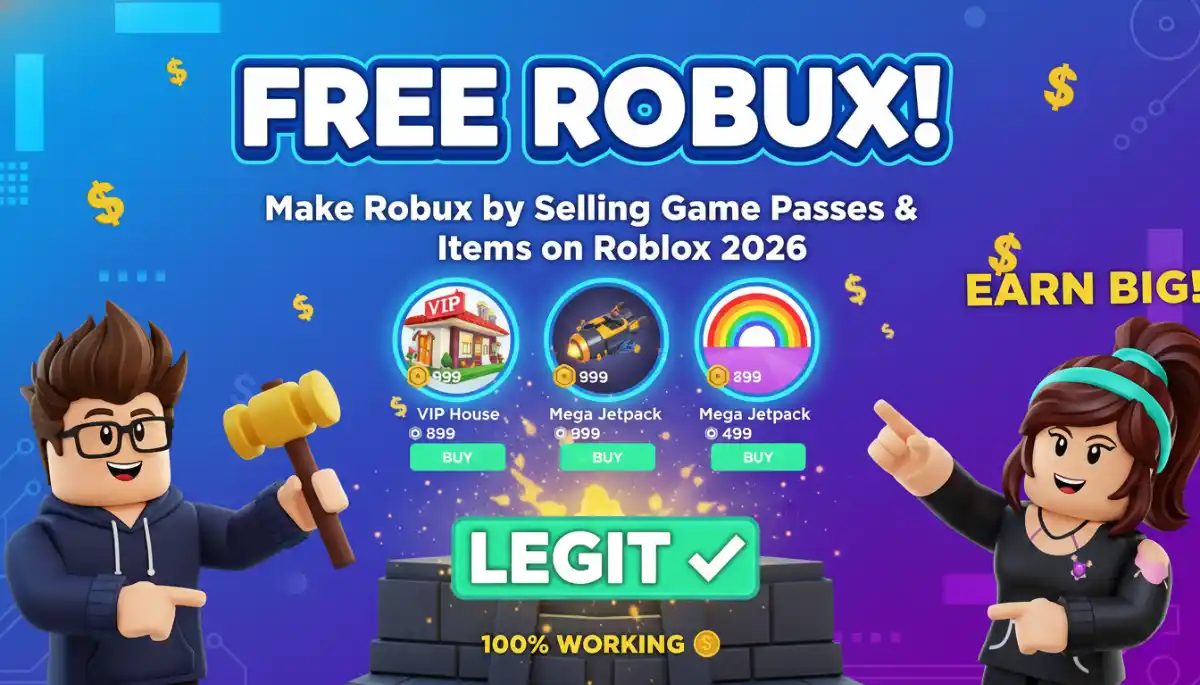 Robux by Creating and Selling Game Passes and Items