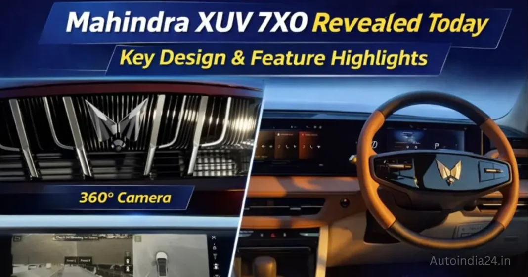 Mahindra XUV 7XO Design and Features Leaked Ahead of Today Launch