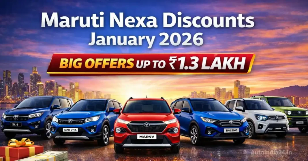 Maruti Nexa Discounts January 2026: Grand Vitara, Fronx, Baleno Get Big Offers