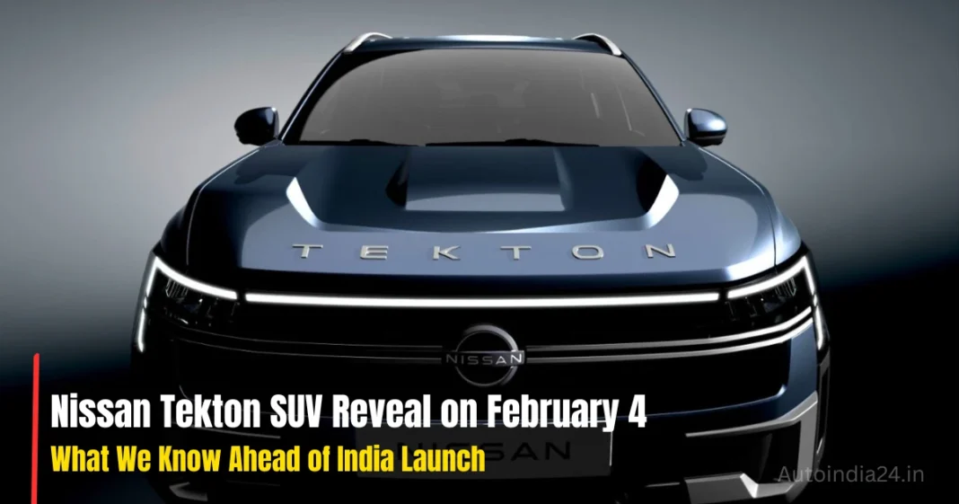 Nissan Tekton SUV Reveal on February 4: What We Know Ahead of India Launch