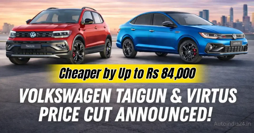 Volkswagen Taigun and Virtus Price Cut: Base Variants Cheaper by Up to Rs 84,000