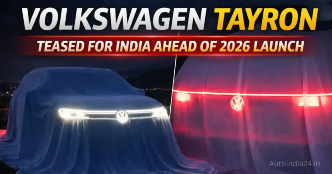 Volkswagen Tayron Teased for India Ahead of 2026 Launch | Three-Row Tiguan-Based SUV